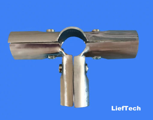 T 形垂直クロム管とフィッティング 合同接続器