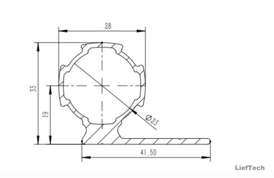 1.2mm 厚さ アルミ合金パイプ 国際標準サイズ